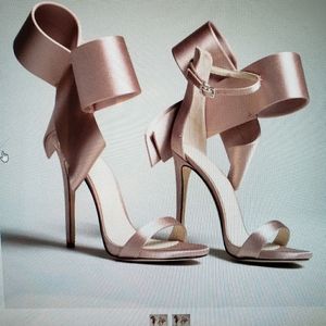 Open Toes Bow Tie high heel shoes